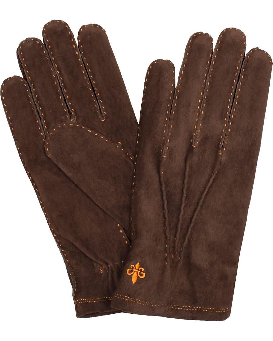 morris suede gloves brown alzg2