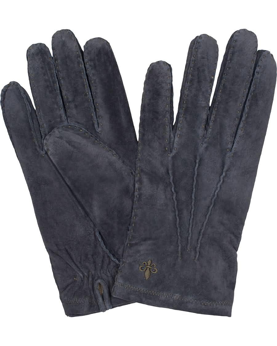 morris suede gloves navy n73cc