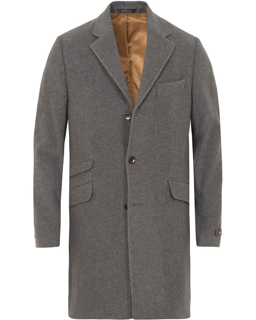 morris william wool coat grey Trendy 74774