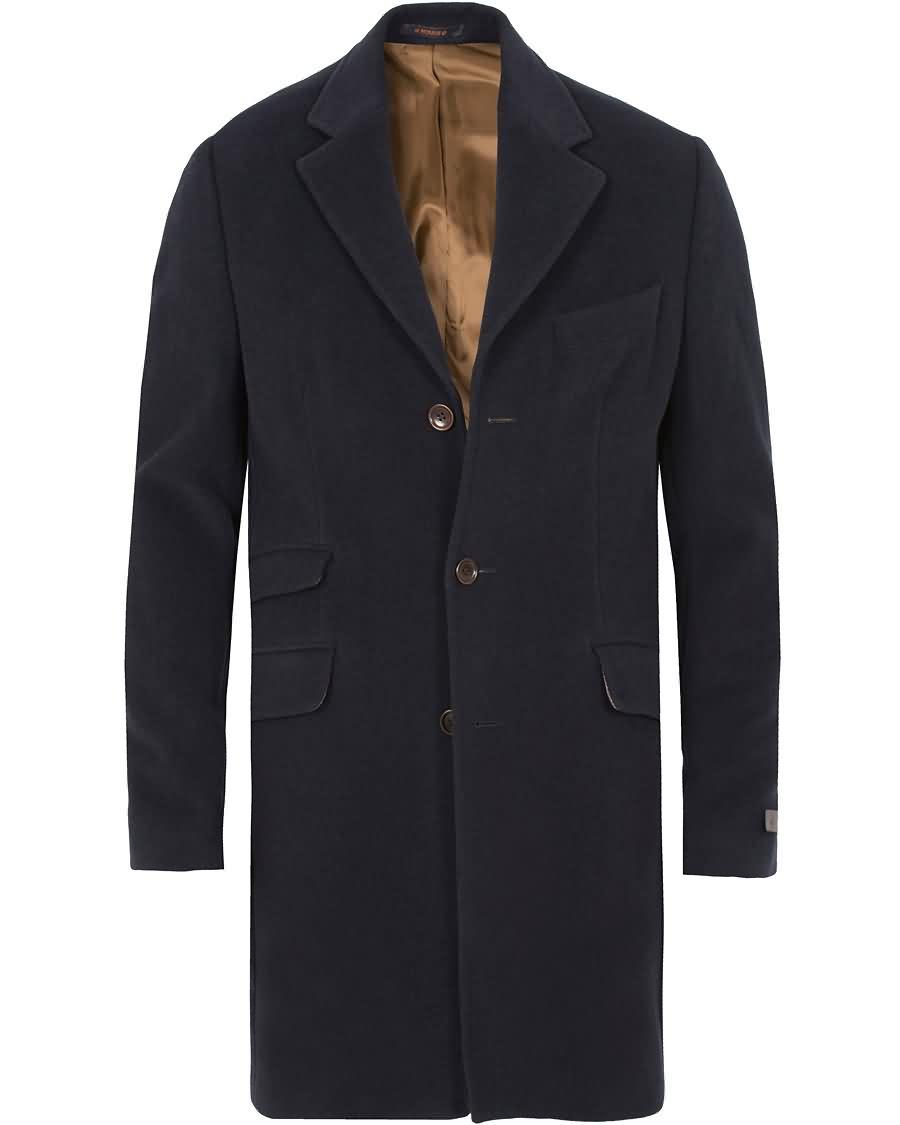 morris william wool coat navy Klassisk Salg azvw8