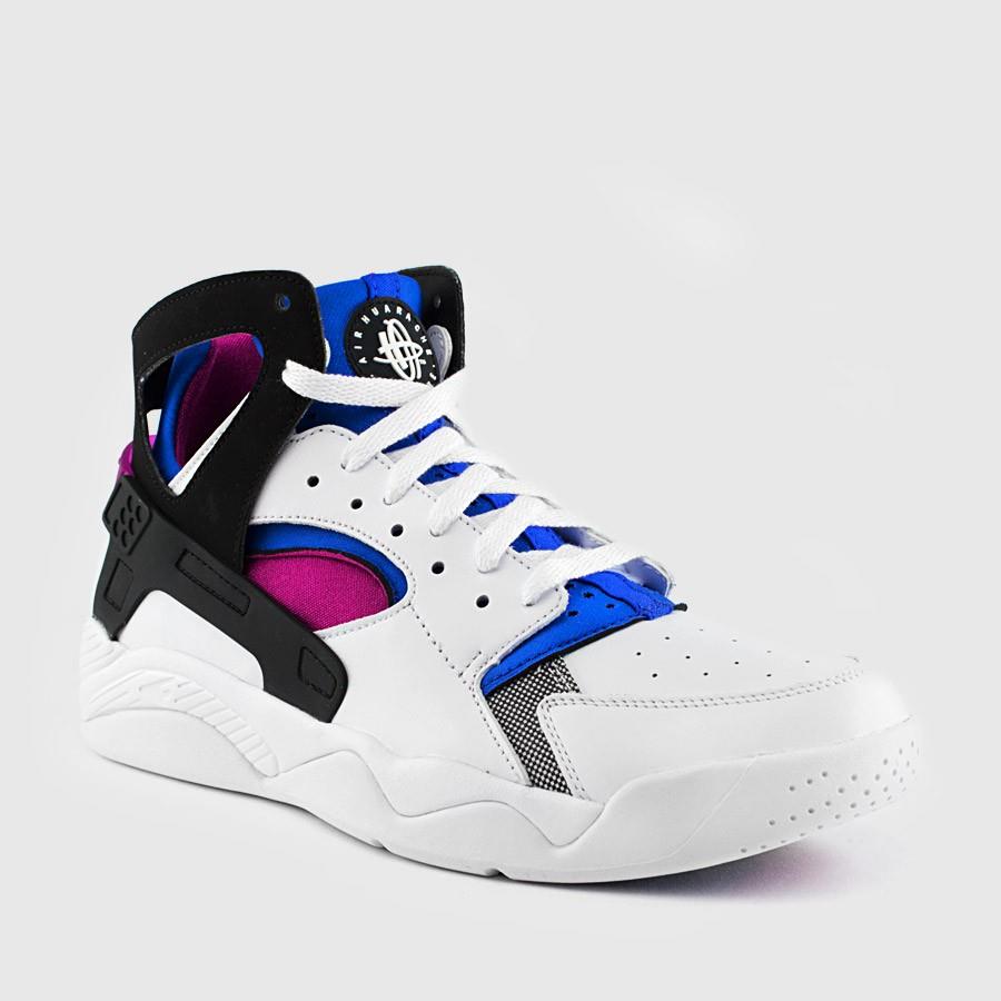 nike air flight huarache premium qs menn hvitlyon blå sko Virkelig Rimelig wxruo