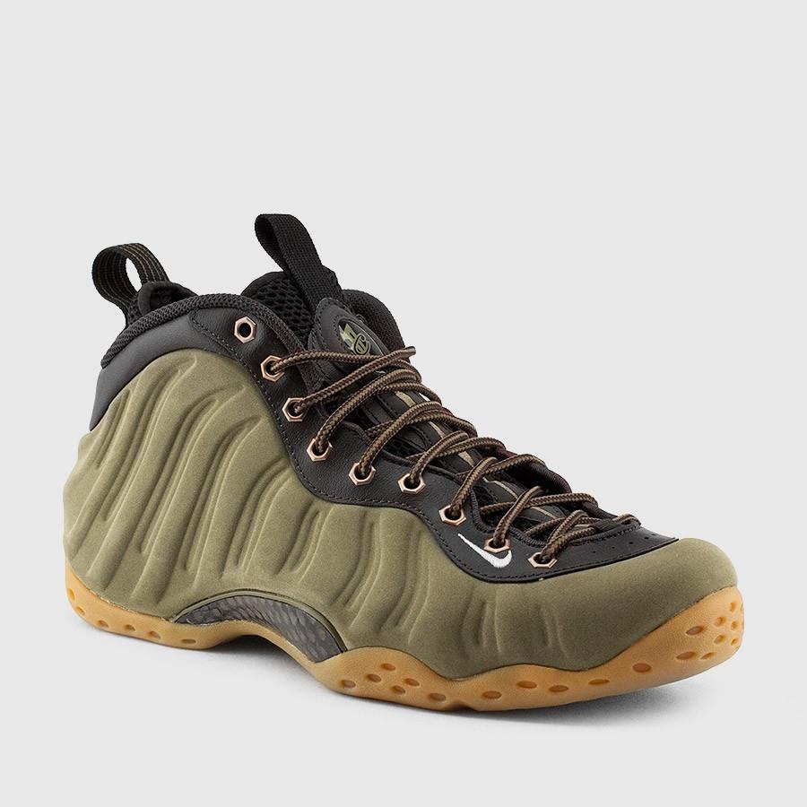 nike air foamposite one premium olive menn olivenvelvet brun sko Lær Virksomhet idpwf