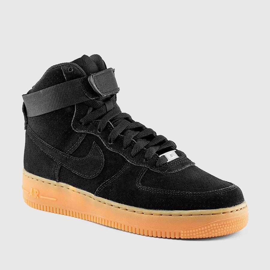 nike air force 1 hi suede kvinner svartebrungum sko Billigste Sko grcd2