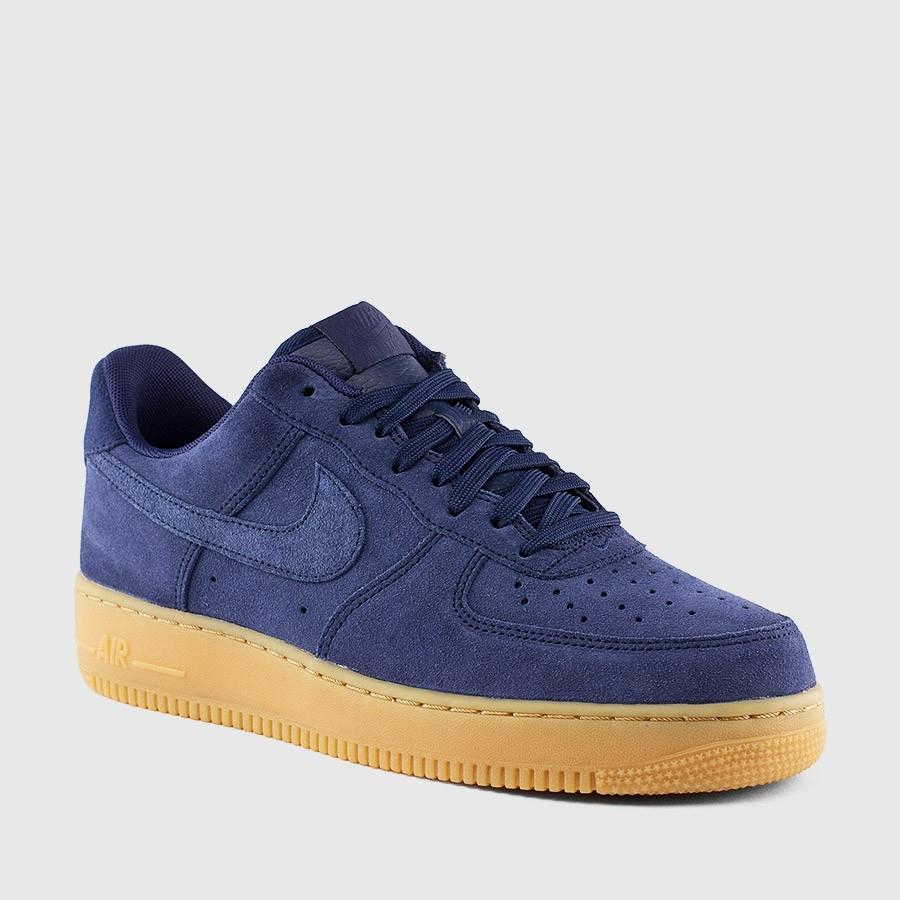 nike air force 1 menn navygumlett brun sko Originale Butikker um20i