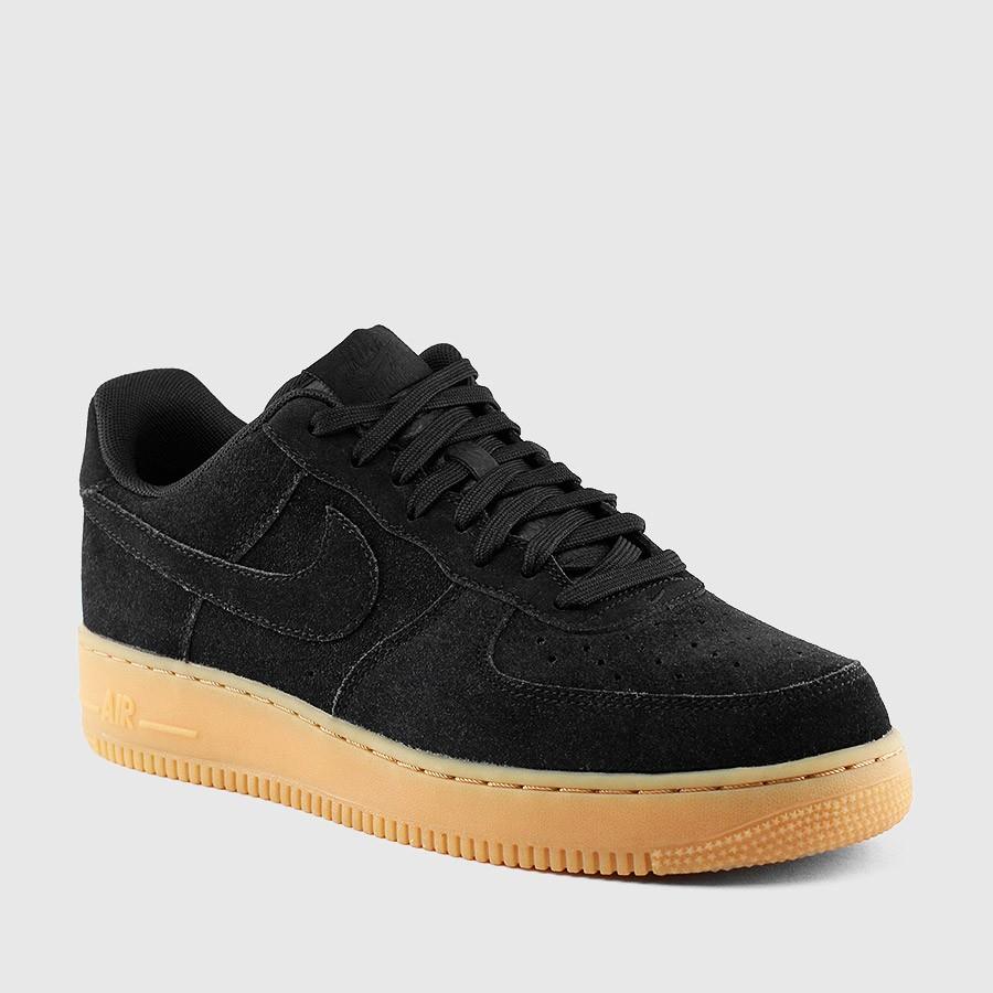 nike air force 1 menn svartegumlett brun sko Beste Salgs h8fn8