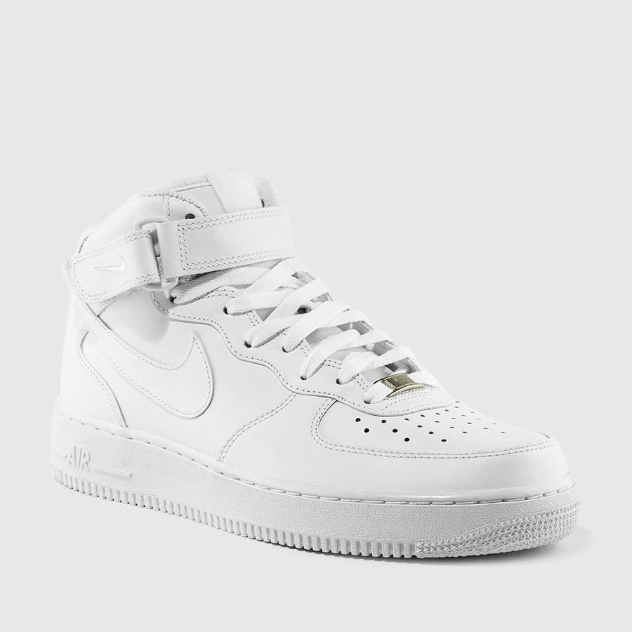 nike air force 1 mid menn hvithvit sko Ny Ankomst 3bhh4