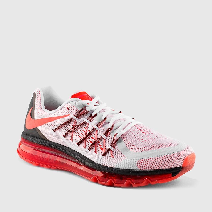 nike air max 2015 menn hvitsvartelyse crimson sko På Salg Salg u3cn1