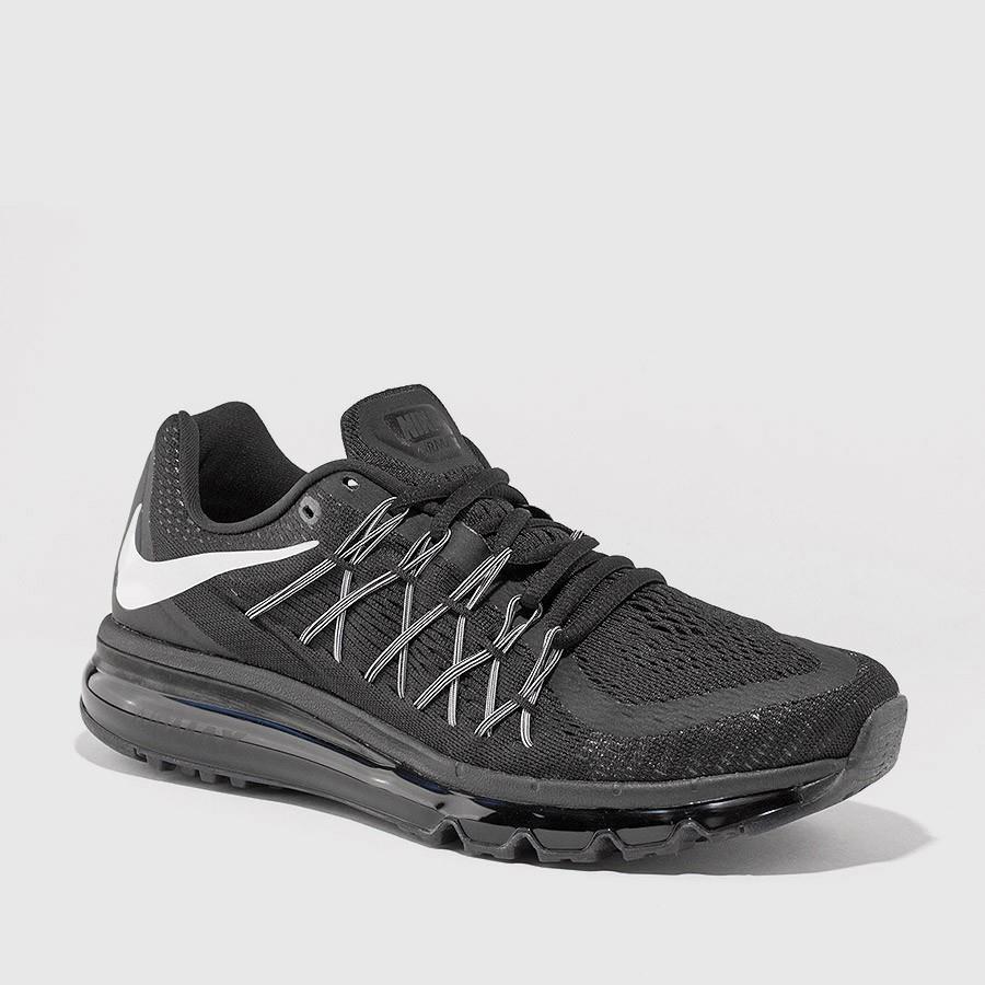 nike air max 2015 menn svartehvit sko Salg Ekte, Ny m3ilm