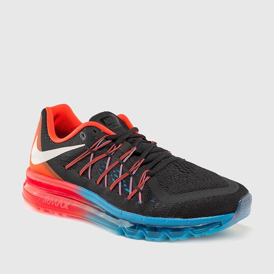 nike air max 2015 menn svartelyse crimsonblå lagoon sko Sko Online cuue3