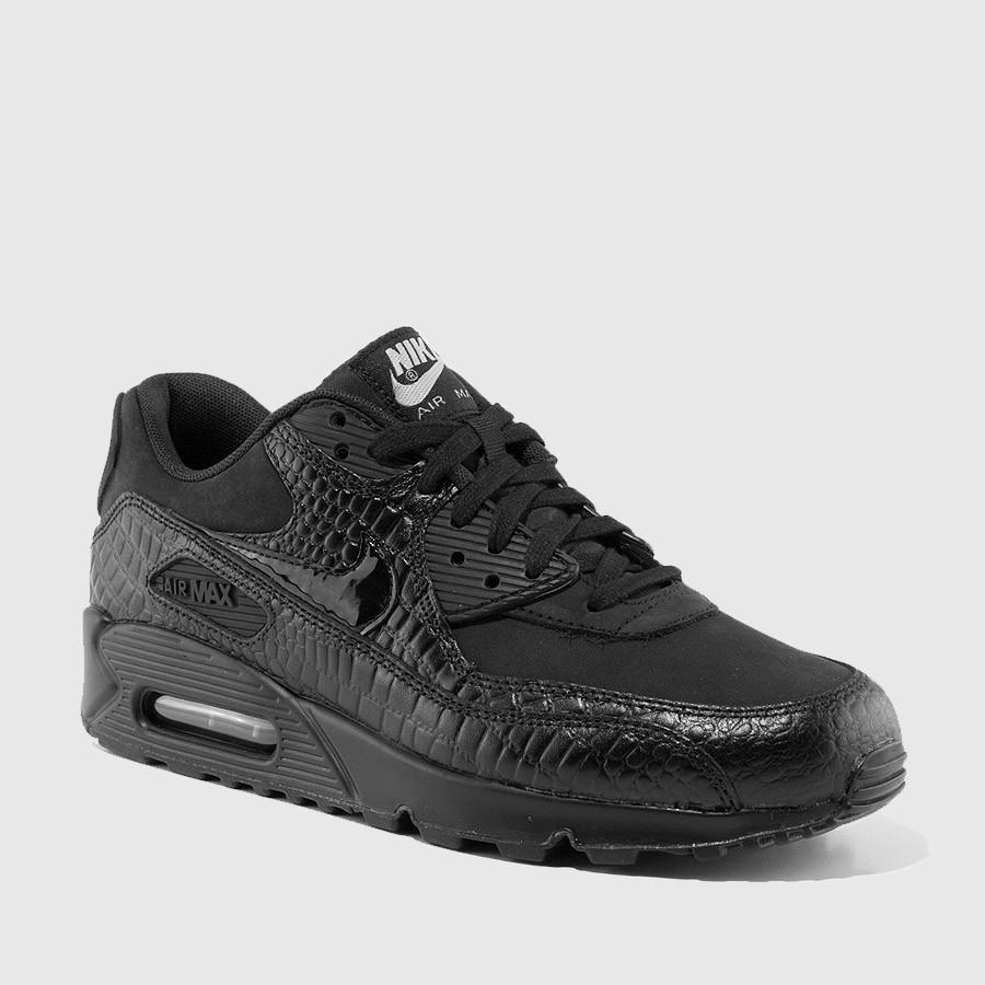 nike air max 90 premium kvinner svarte sko Counter Ekte q2qg4