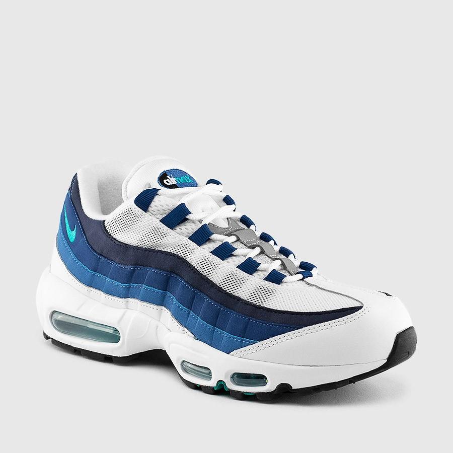 nike air max 95 og menn hvitfrench blålake blå sko Klaring Butikk 7cnwl