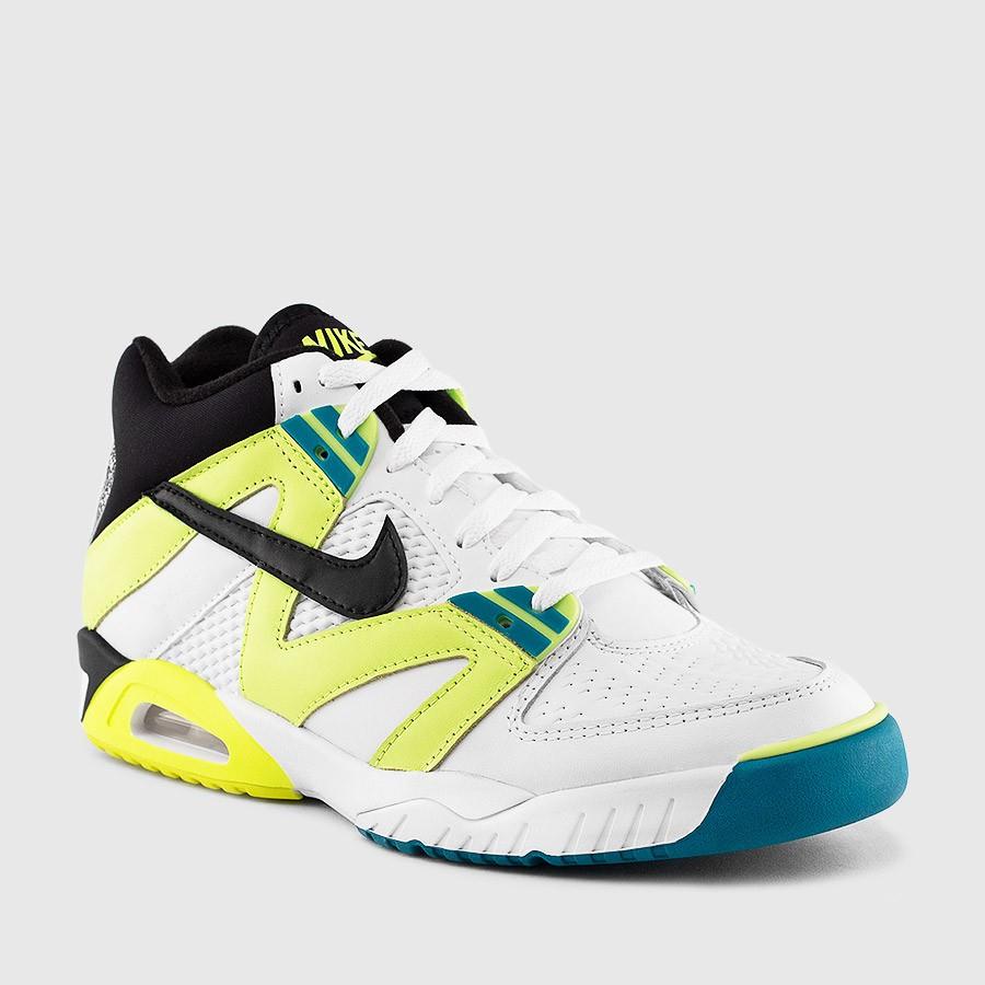 nike air tech challenge iii menn hvitvoltradiant emerald sko Tilbud Salg 50158