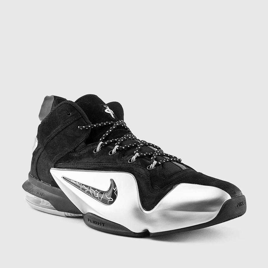 nike zoom penny 6 menn svartemetallisk sølv sko Fottøy Forhandlere i5i6m