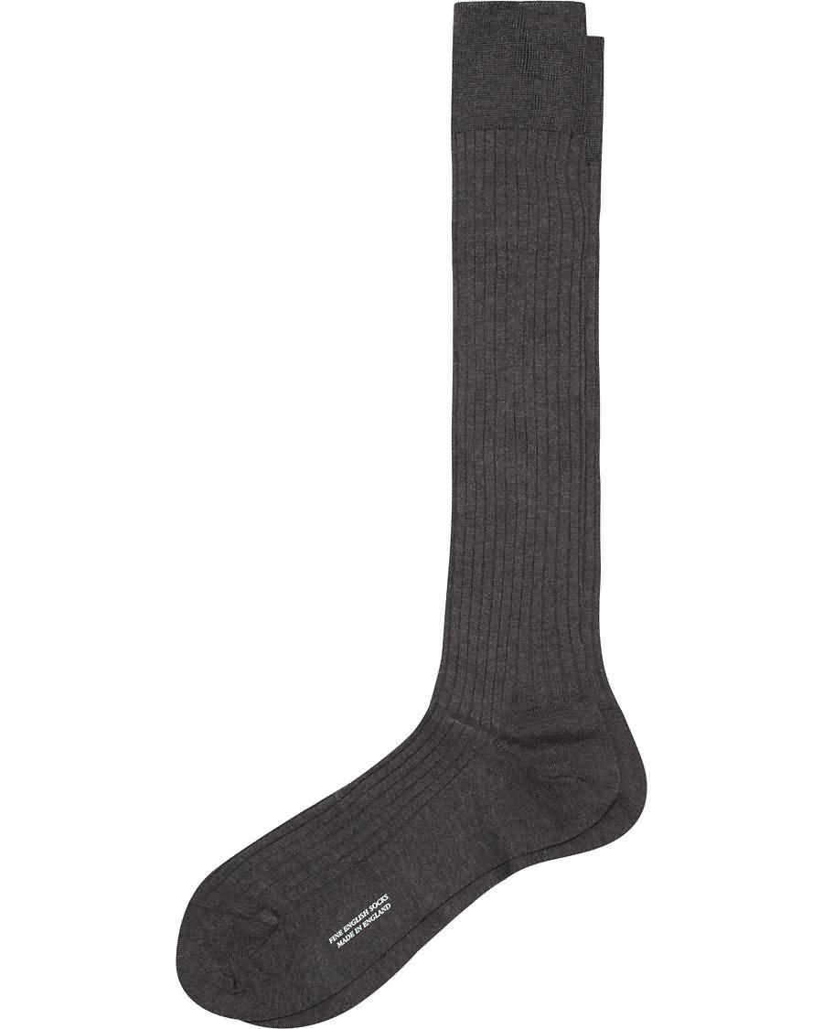 pantherella vale cotton long socks dark grey Prisen Lav nwbvj