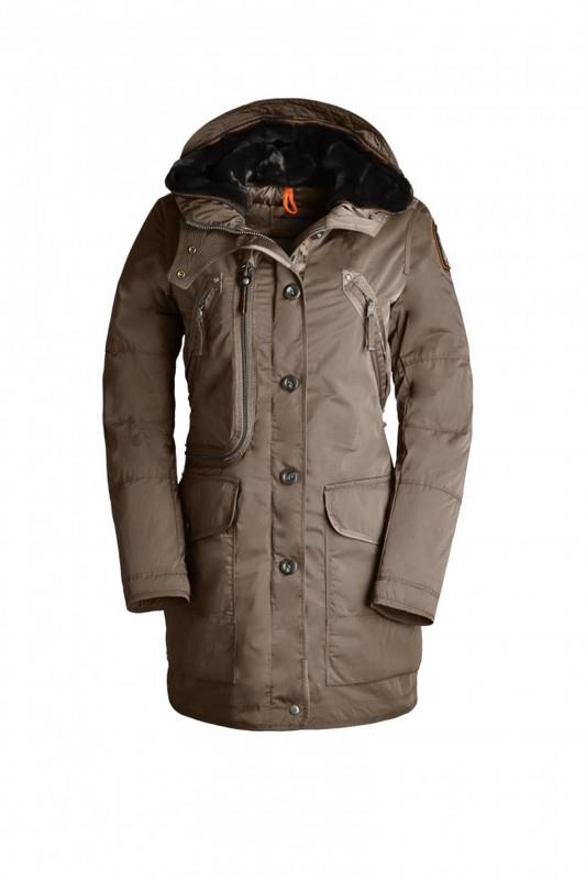 parajumpers kodiak jakke kvinner parka dunjakke horse brown For Engros bclvb