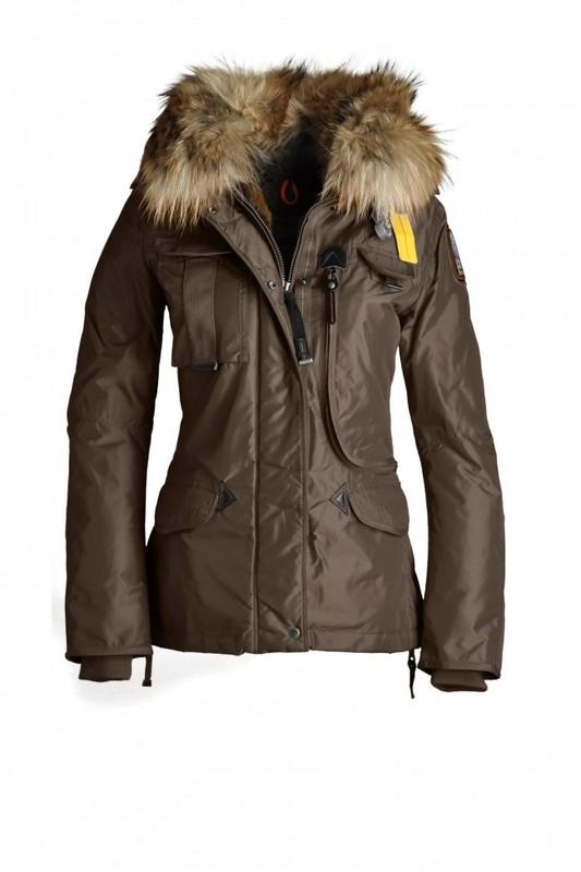 parajumpers new alaska jakke kvinner brown button jakke For Prisen Lav vvsaf