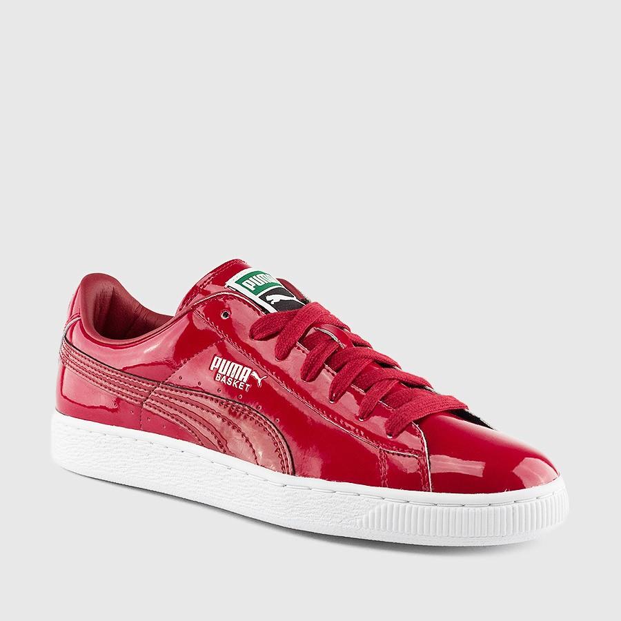 puma basket patent leather menn rio rød sko Lagre Online x27zt