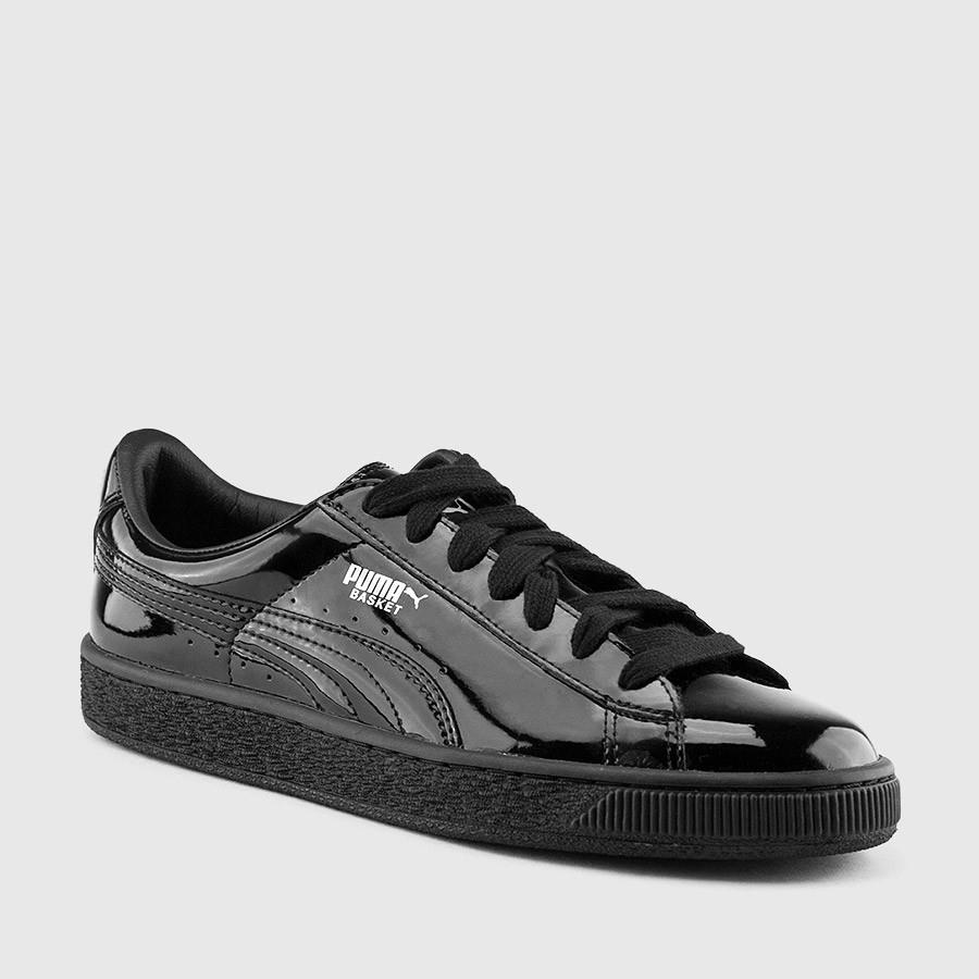 puma matte and shine basket kvinner svarte sko Fottøy Modeller jc6lq