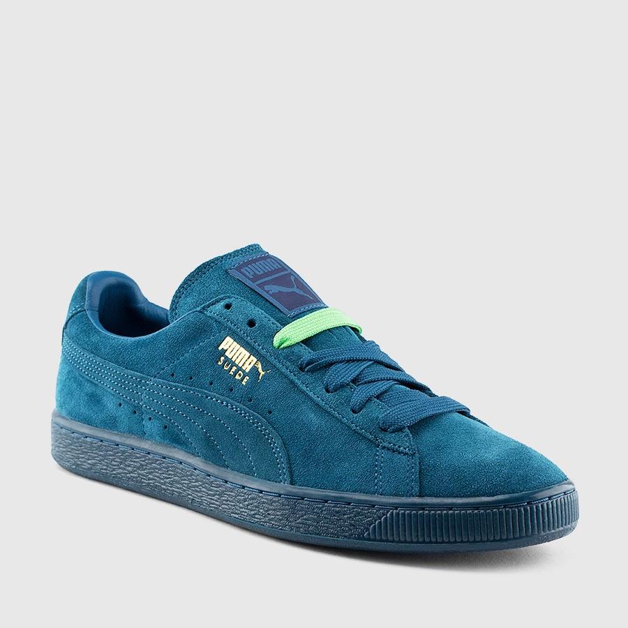 puma suede classic menn iced blåcoral sko Ingen Skatt j13eg