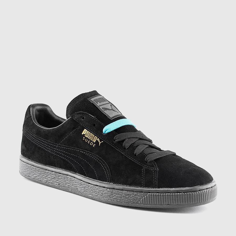 puma suede classic menn iced svartemono sko For Billig 4ukdg