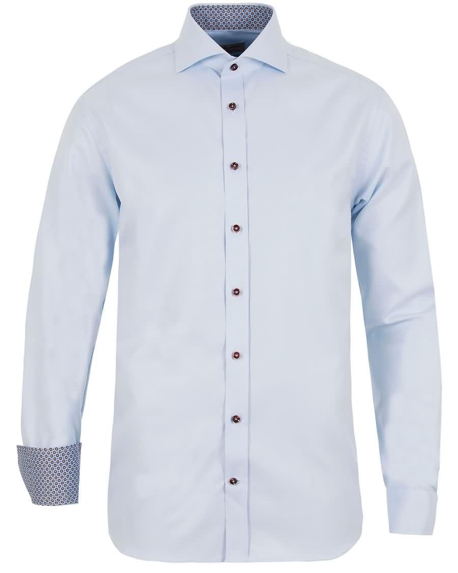 stenströms fitted body contrast shirt light blue Kjøpe Klær Online yvpz9