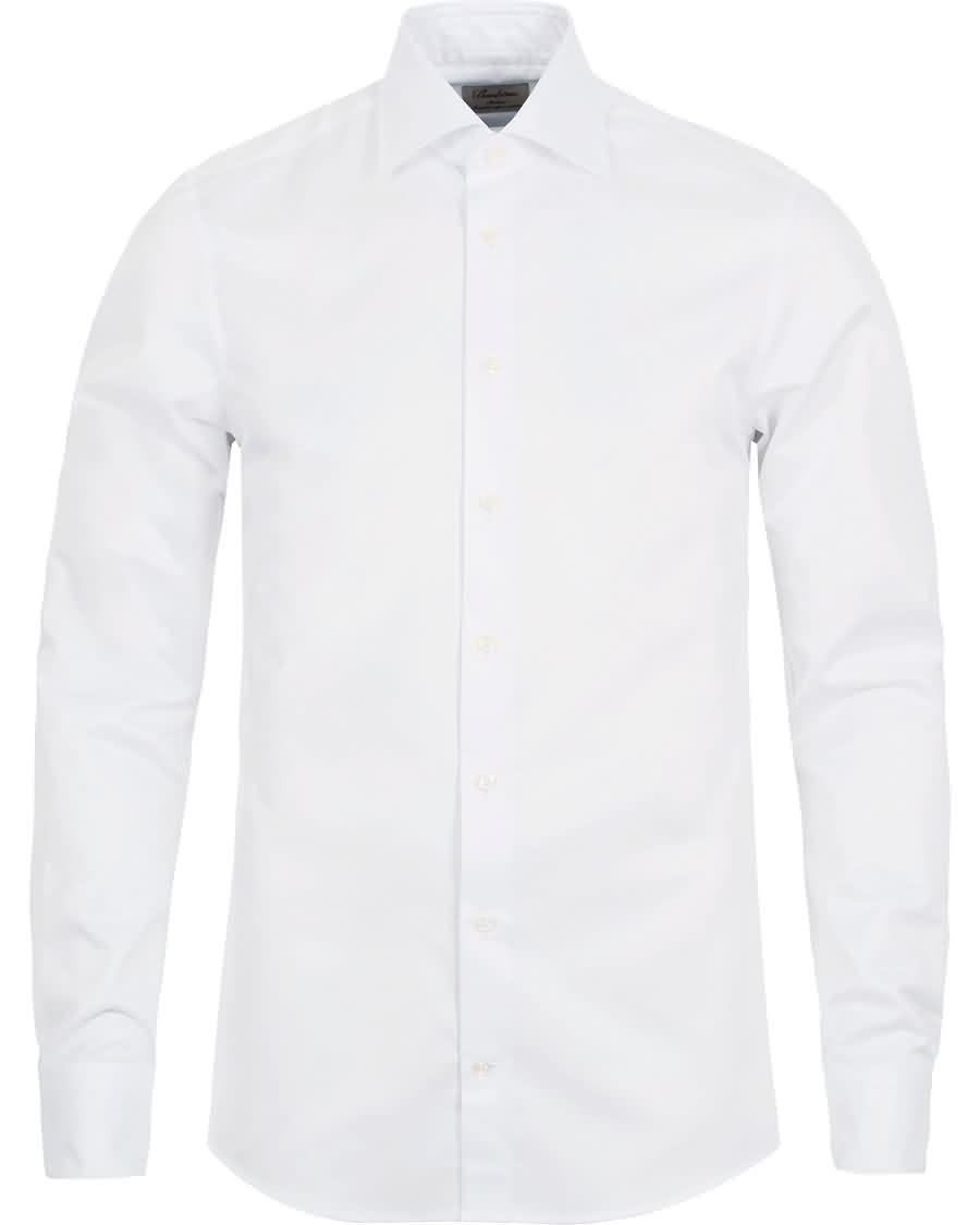 stenströms fitted body shirt white Klesbutikk Linjer hqhtr