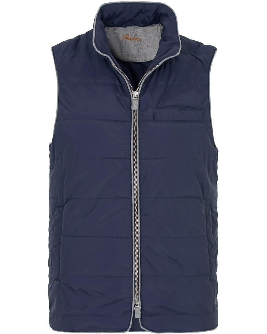 stenströms quilted nylon vest navy Online Klær vxjcy