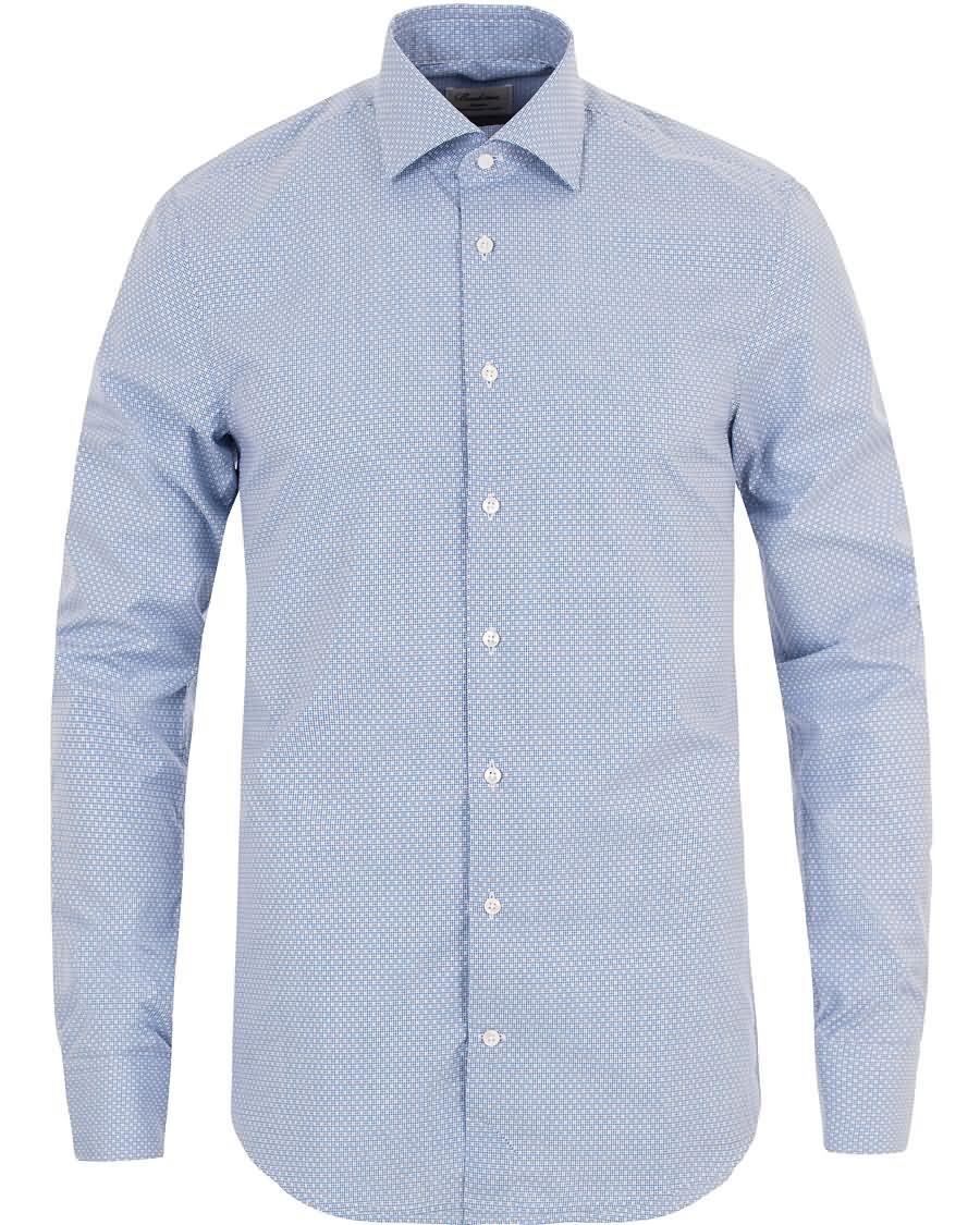 stenströms slimline check shirt blue Style Billig bxipx