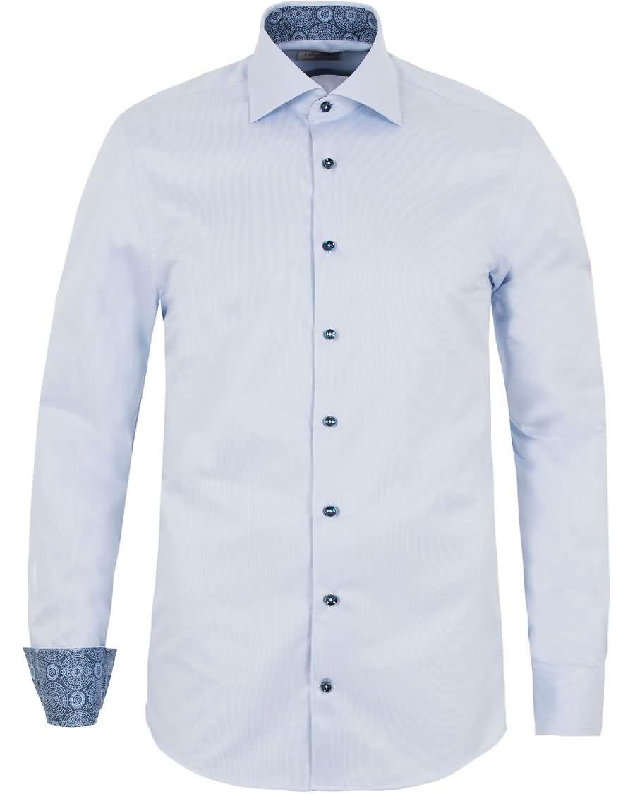 stenströms slimline contrast medallion shirt blue Lave Priser i89fk