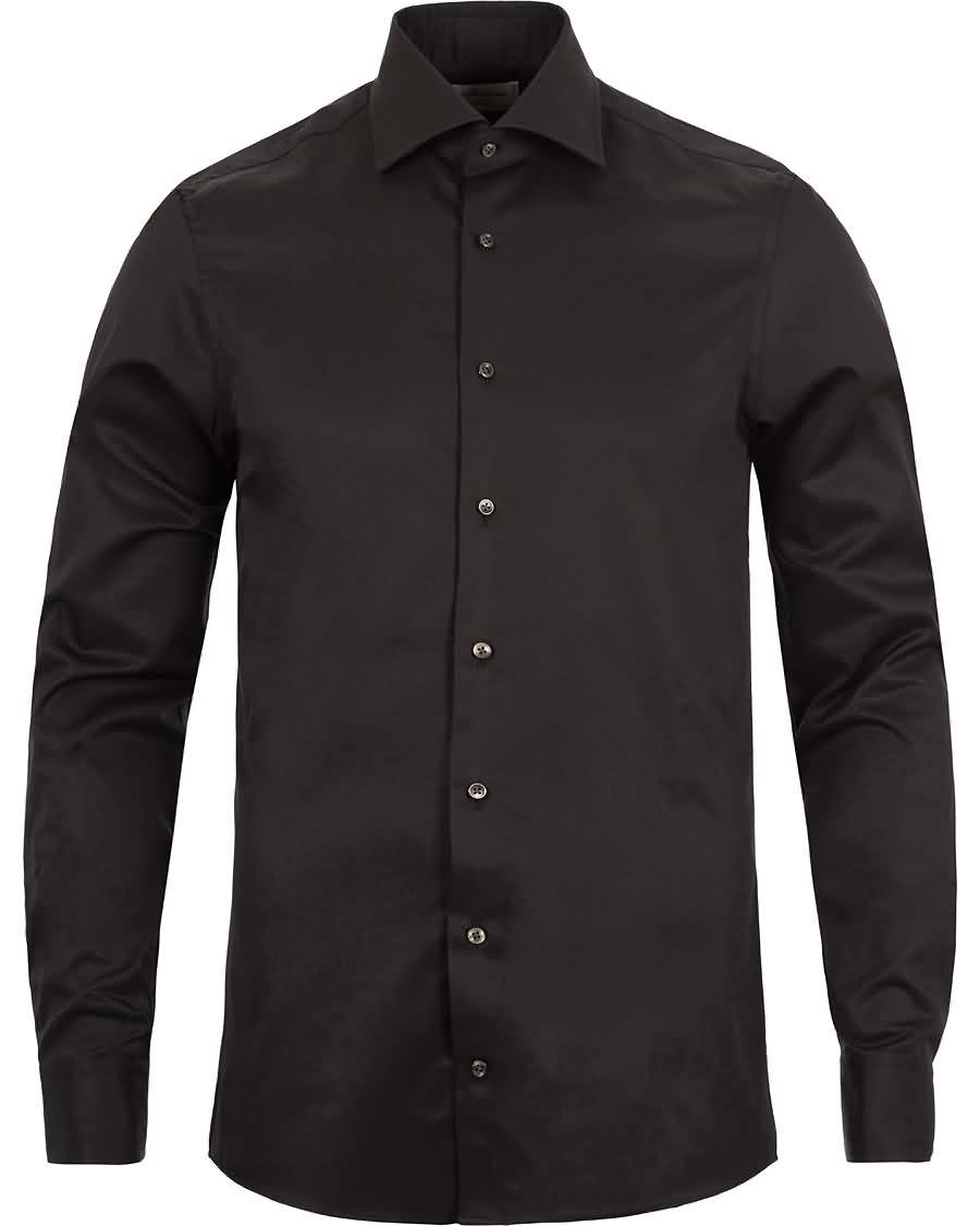 stenströms slimline shirt black Billig Detaljhandel f874q