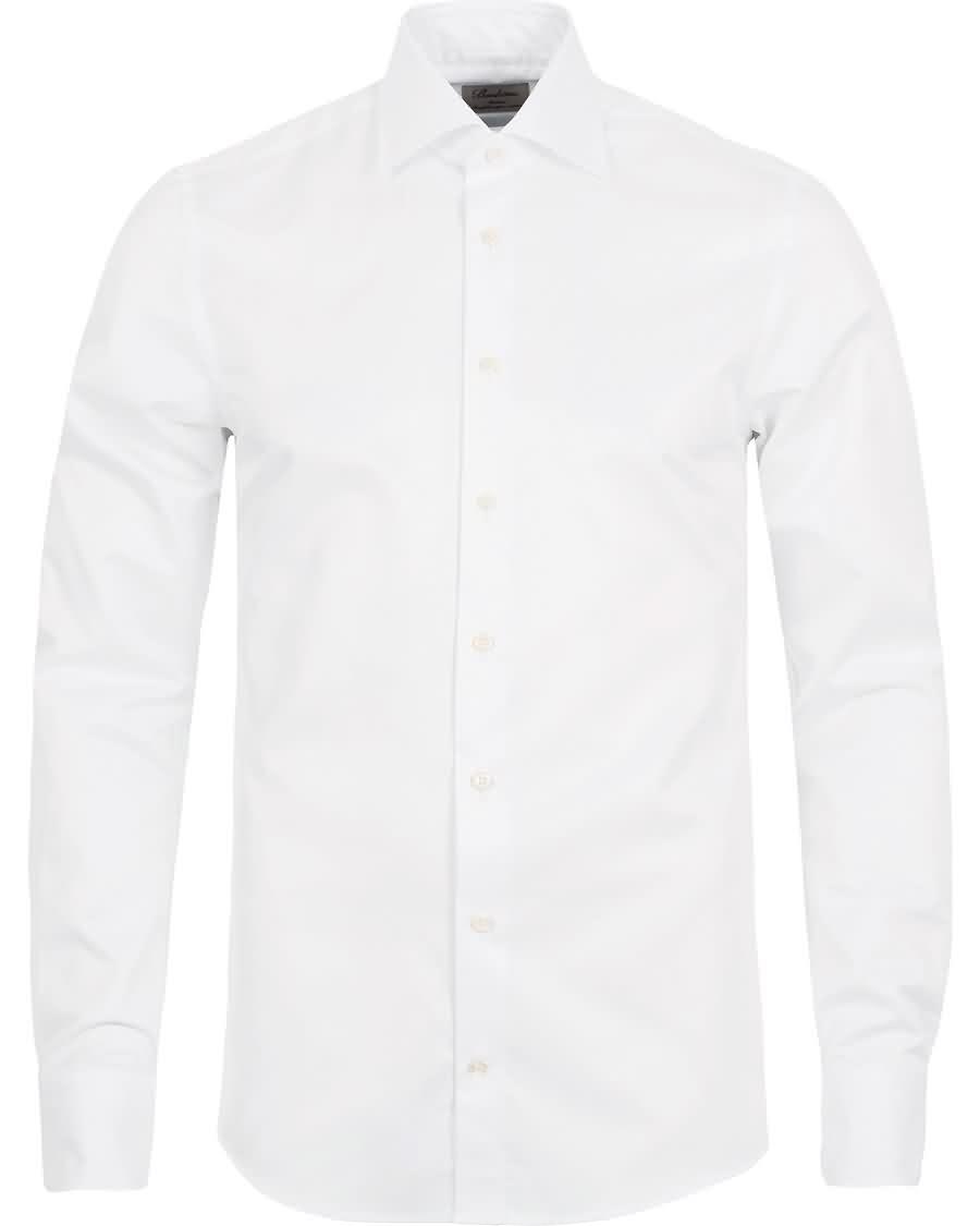 stenströms slimline shirt white Lav Pris xjfsw