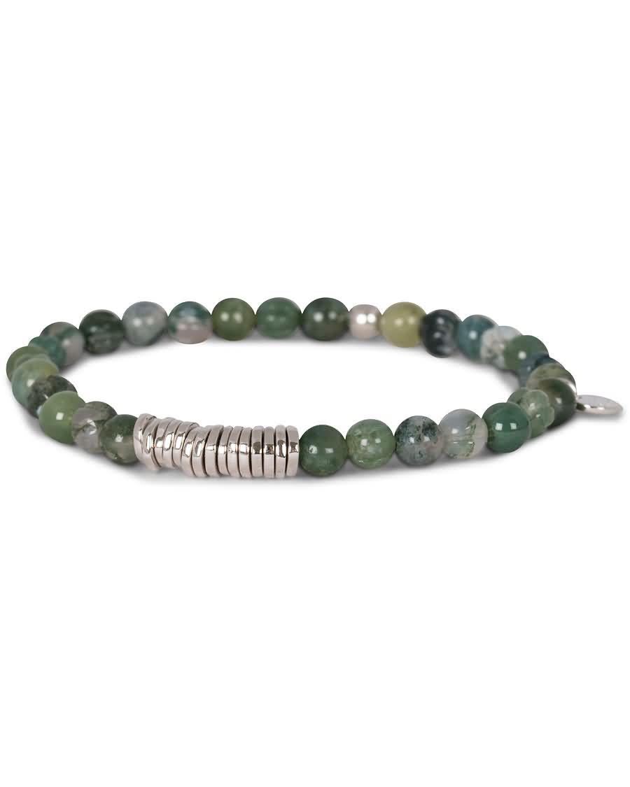 tateossian discs round bracelet moss agate 4ywxr