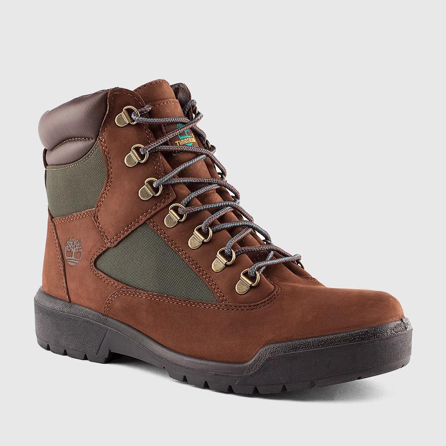 timberland 6 inch field menn brungrønn boots Vakker Pris 6a86i