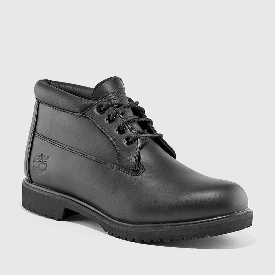 timberland waterproof chukka menn svarte glatt leather boots På Salg Billig v3zhd