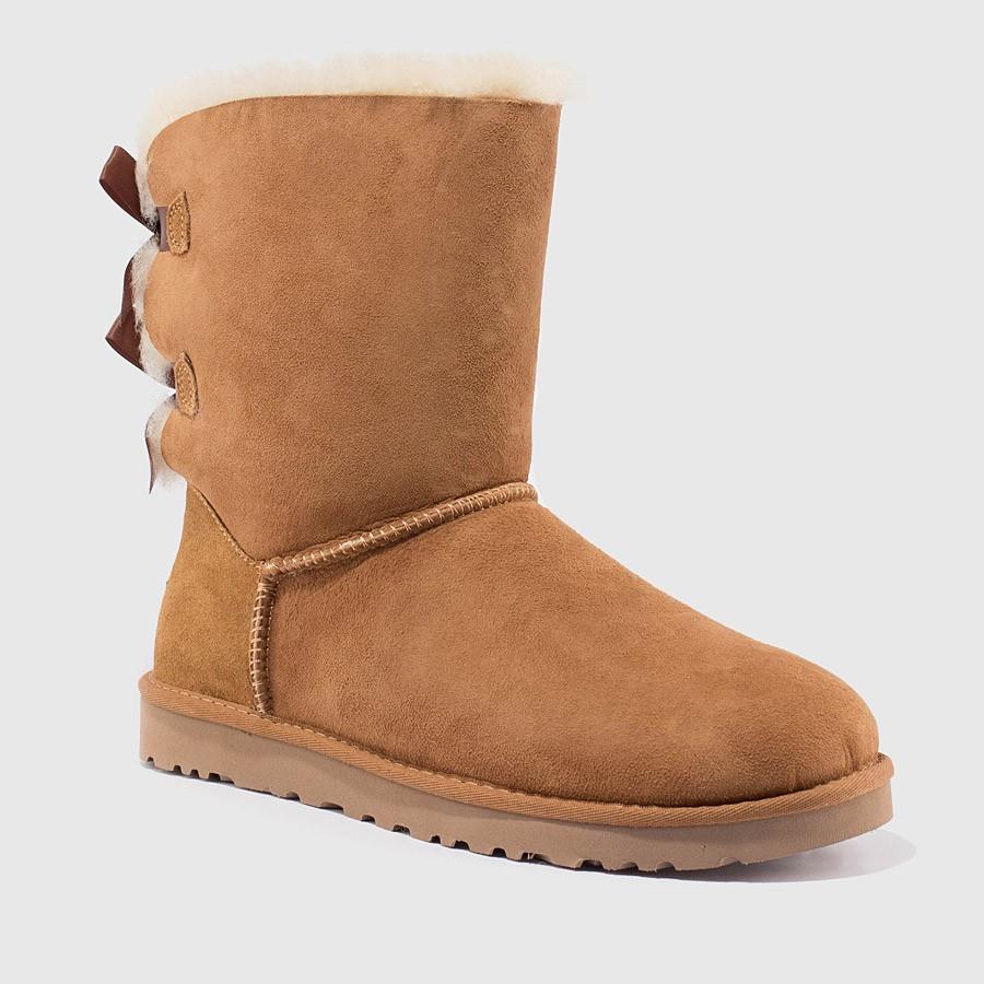 ugg bailey bow kvinner maroon boots Lav Pris tcvsn