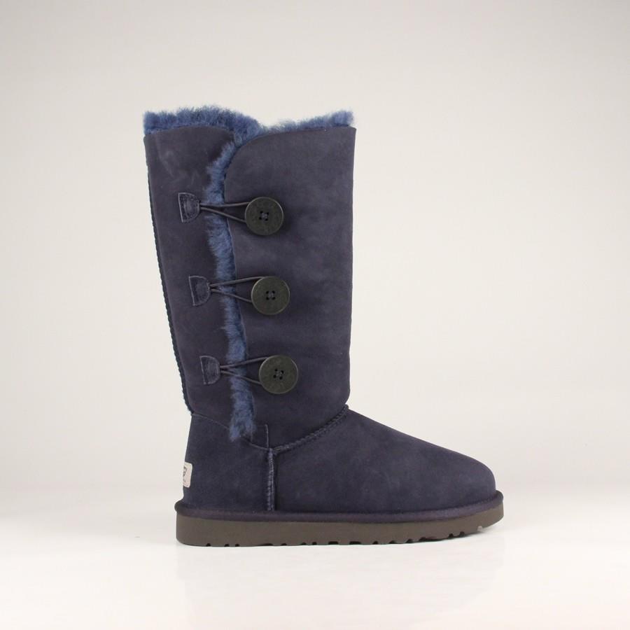 ugg bailey button triplet kvinner navy boots Salg Butikk dttb8