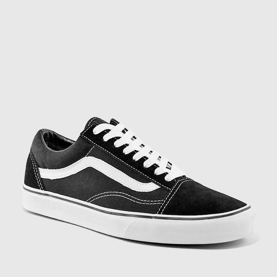 vans old skool menn svartehvit sko Virkelig Rimelig tjesu