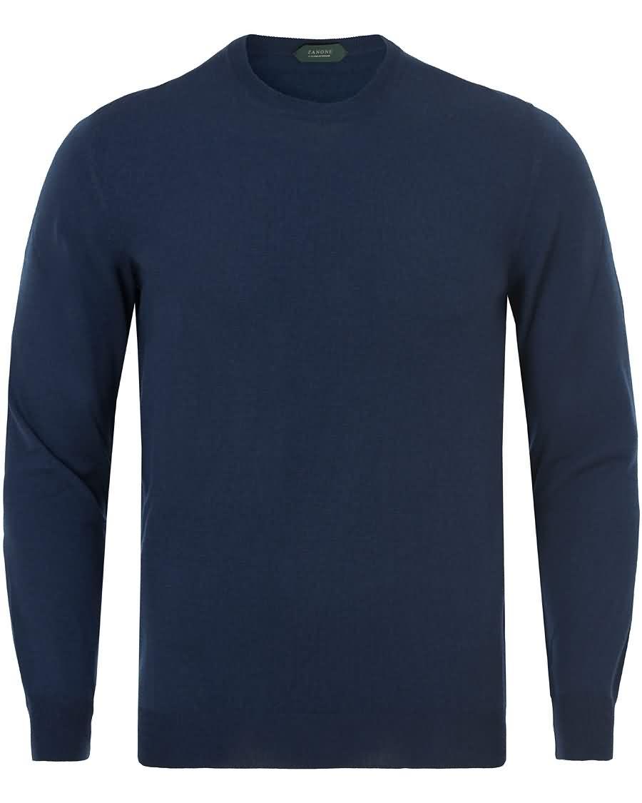 zanone flexwool crew neck blue china Moteriktige Klær ff8vb