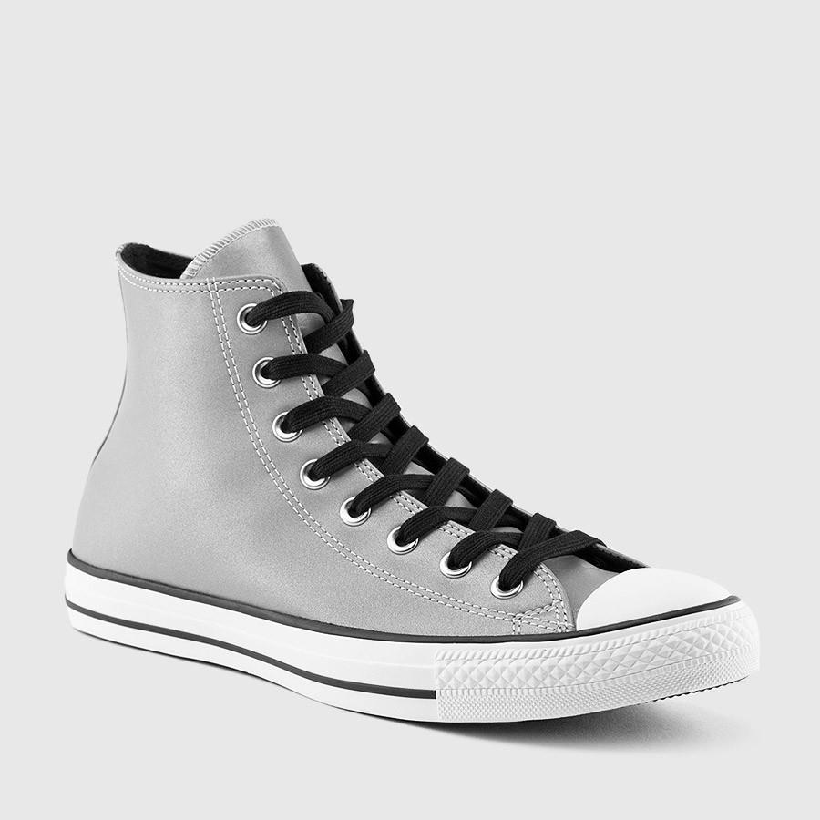 converse chuck taylor all star hi menn reflective sølvsvartehvit sko Offisielle ds0rq