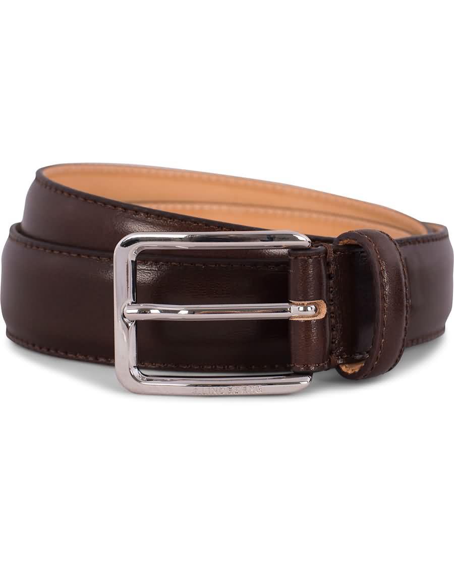 j.lindeberg s-belt 52003 cow leather 3 cm dark brown lxvlz