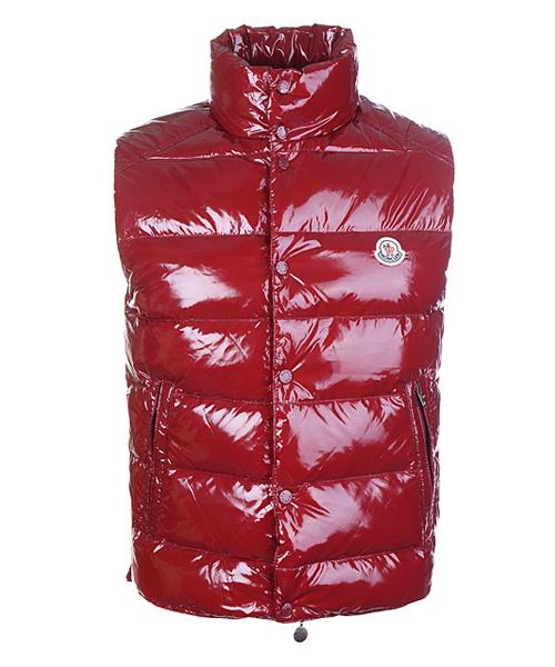 moncler sleeveless vest for menn glatt skinnende stoff red Salg På Nettet 3hvdq