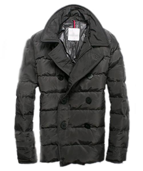 moncler top quality down jacket kjekke menn button grey Tynn Ingen Skatt 1hk9e