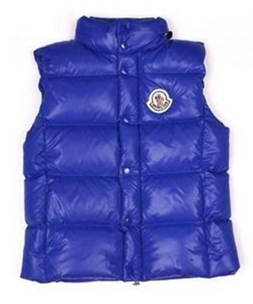 moncler unisex down vester vattert varmere body marineblå Tynn Ingen Skatt c4z97